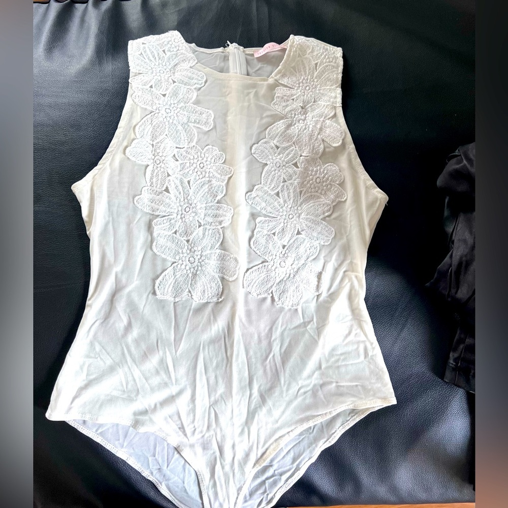 Mesh see-through bodysuit